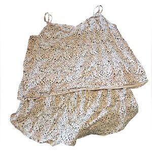 Women’s Leopard Prink Pink & Black Knit Cami & Shorts Pajama Set XXL